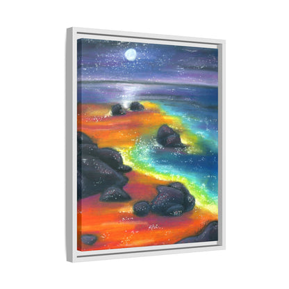 Beach at Night Frame Wall Art