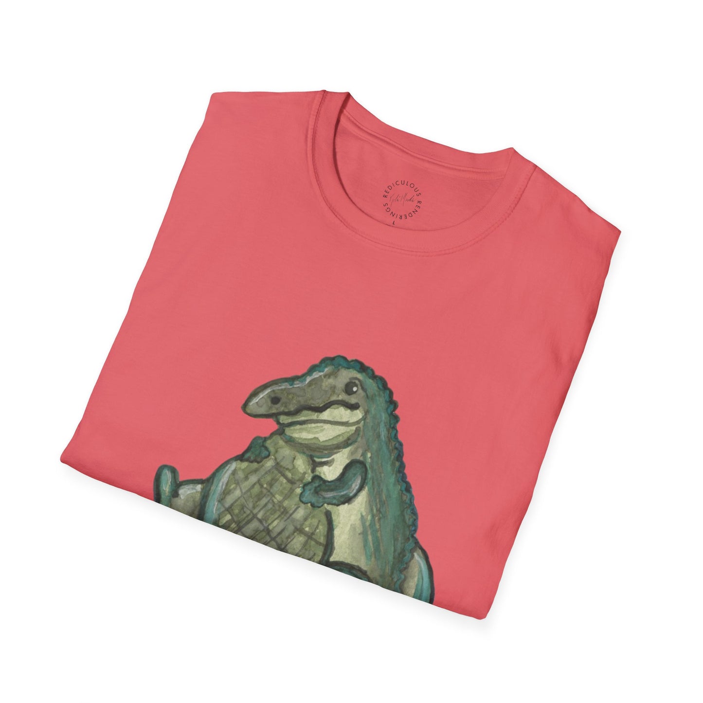 Father Son Alligator Unisex Softstyle Print T-Shirt