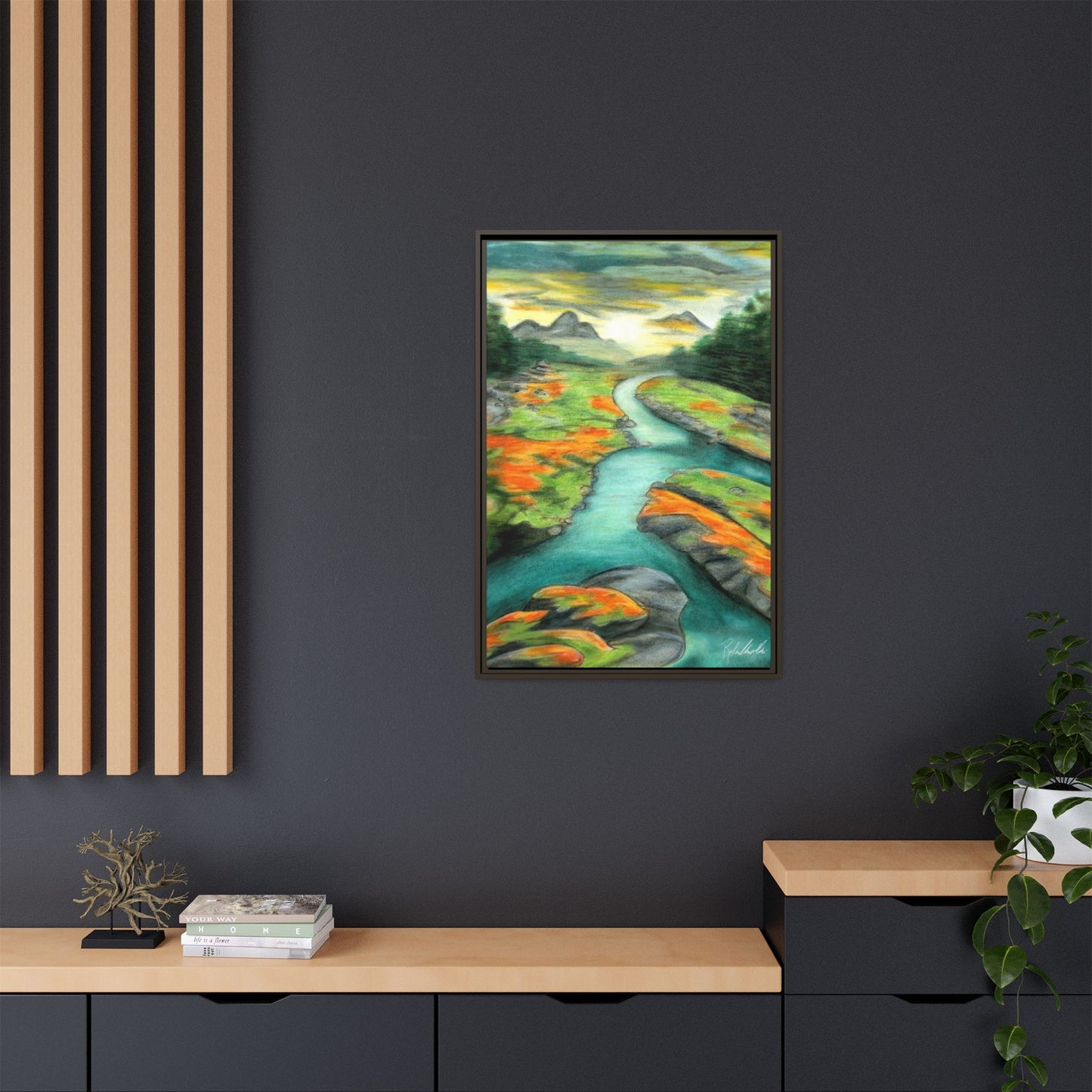 Mountain Stream Framed Wall Art