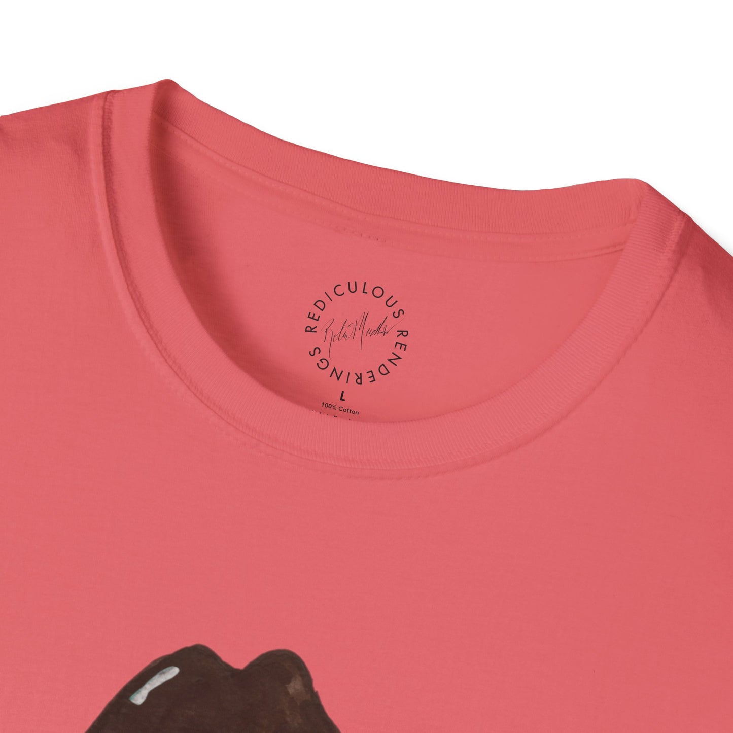 Cowboy Pig Unisex Softstyle Print T-Shirt