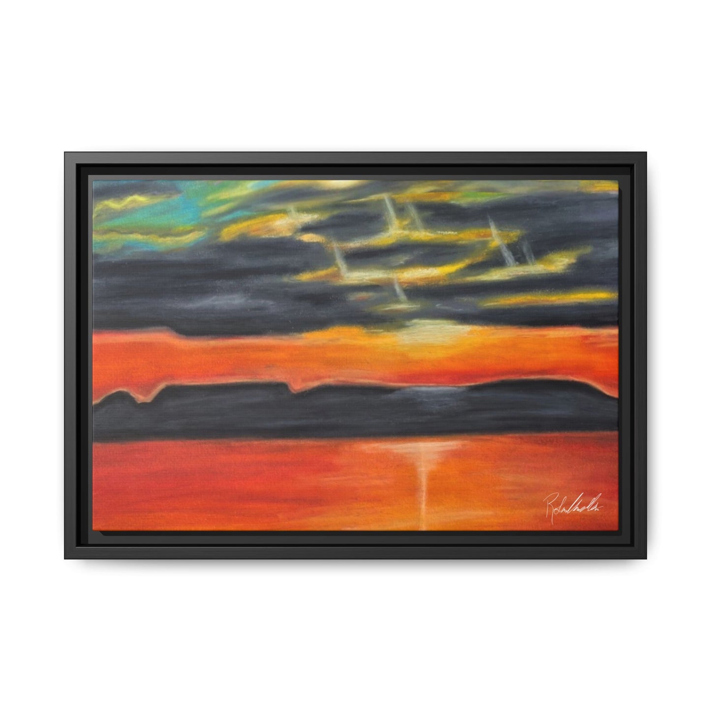 Sleeping Giant at Sunset Framed Wall Art