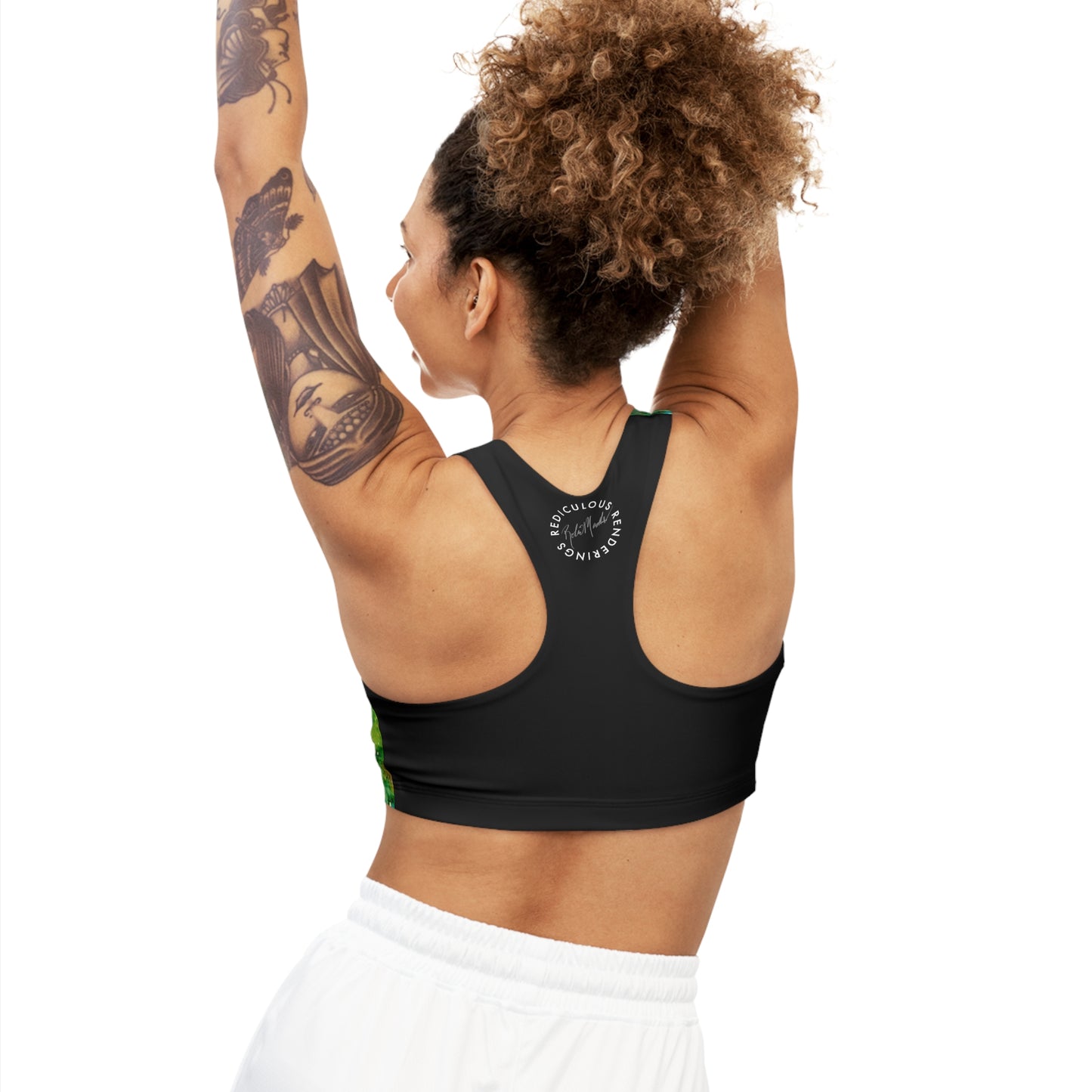 Blue Planet Galaxy Seamless Sports Bra (AOP)