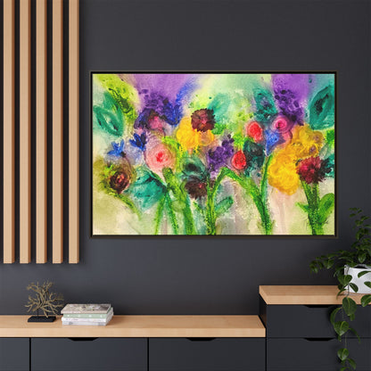 Abstract Flowers Framed Wall Art