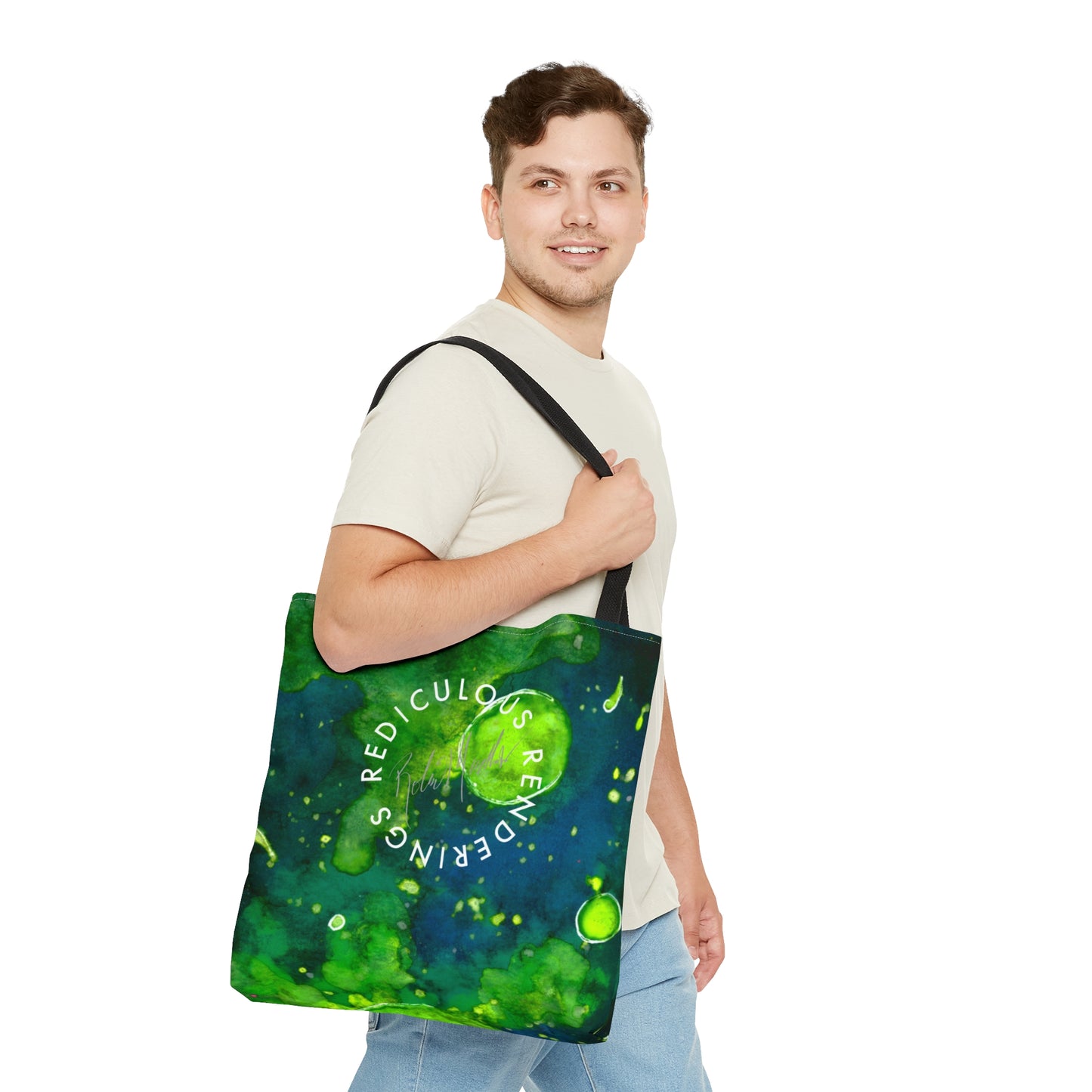 Green Galaxy Tote