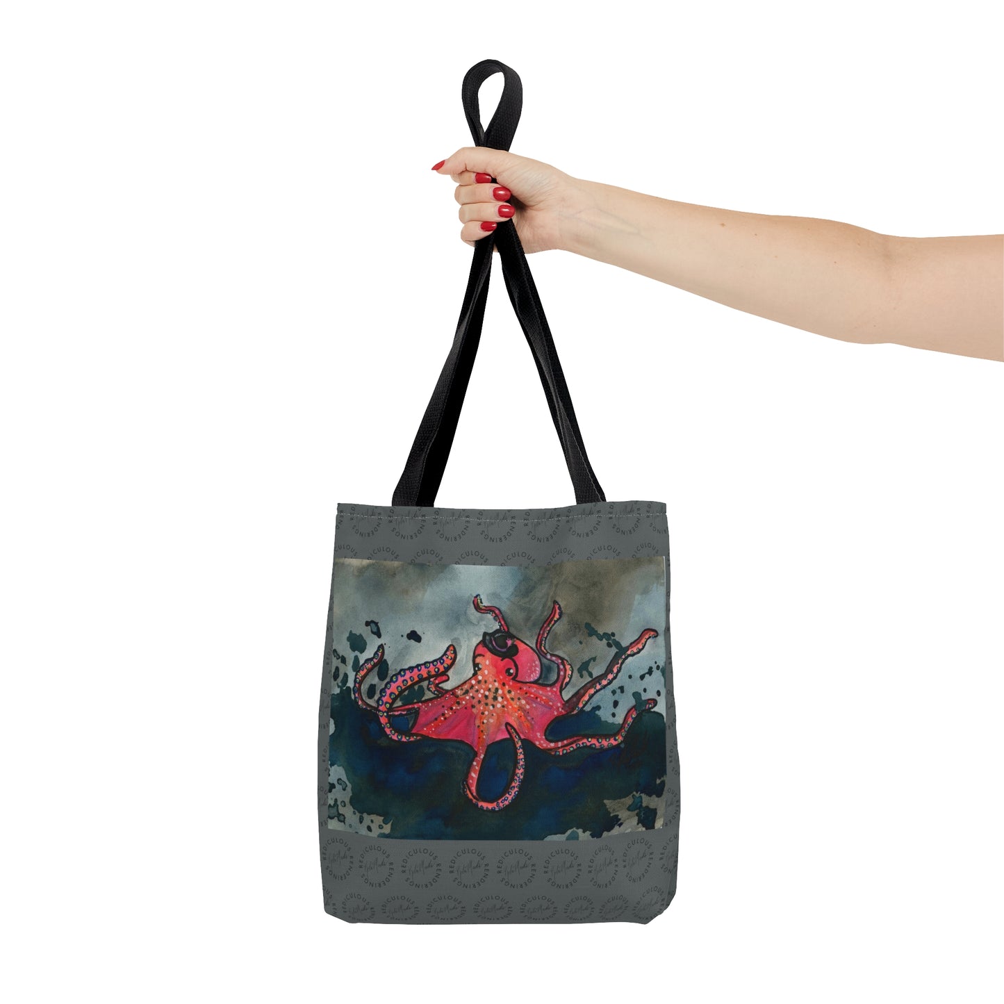 Red Octopus Tote