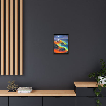 Beach at Night Frame Wall Art