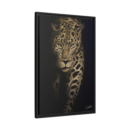 Leopard at Night Framed Wall Art