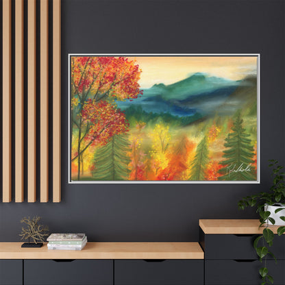 Fall Mountains Framed Wall Art