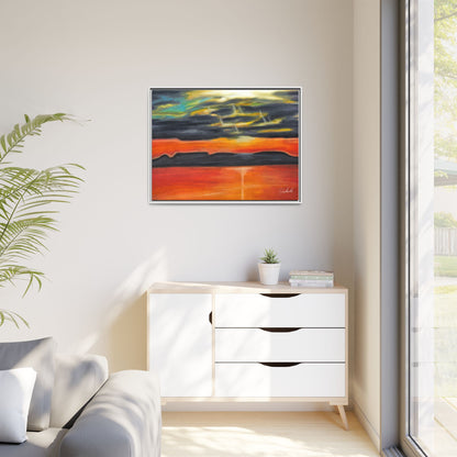 Sleeping Giant at Sunset Framed Wall Art