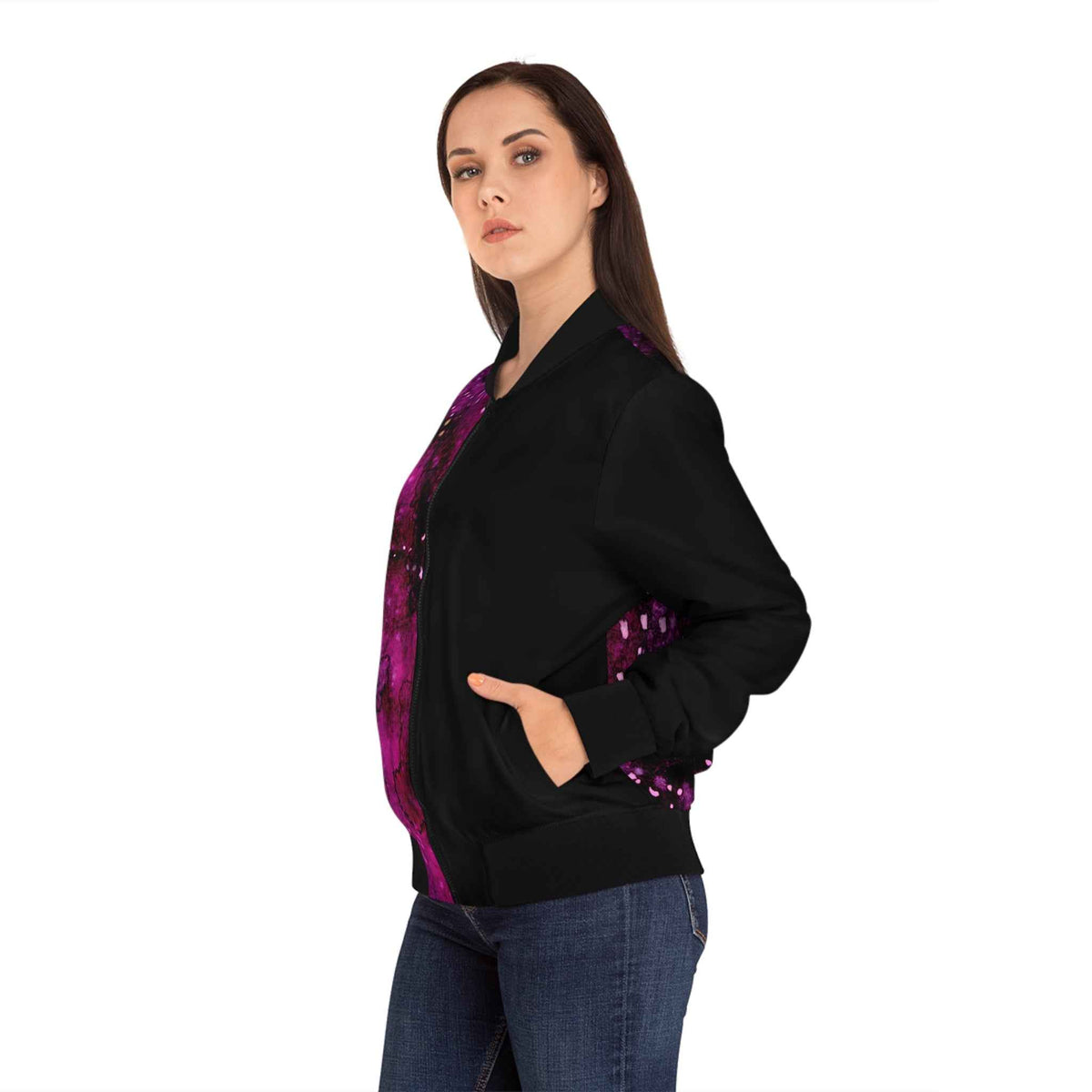 Galaxy Pink Bomber Jacket