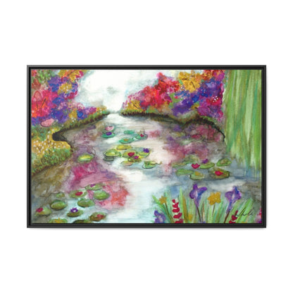 Floral Summer Pond Framed Wall Art