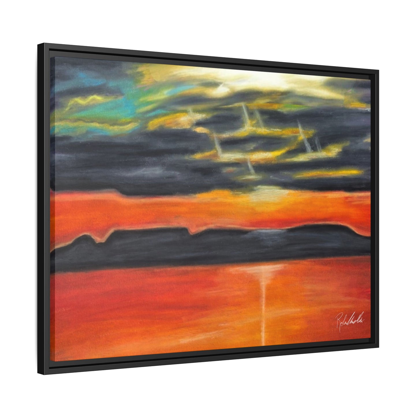 Sleeping Giant at Sunset Framed Wall Art