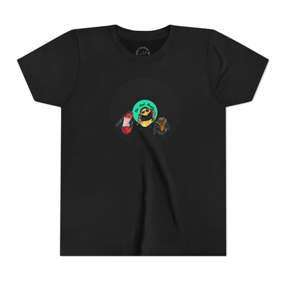 Youth Tee — Cute Cool Beans Retro Vinyl Graphic