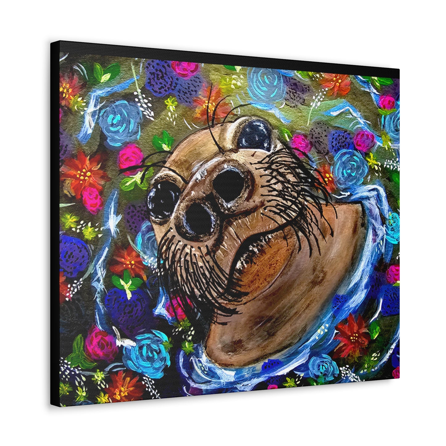 Flower Seal Canvas Gallery Wraps