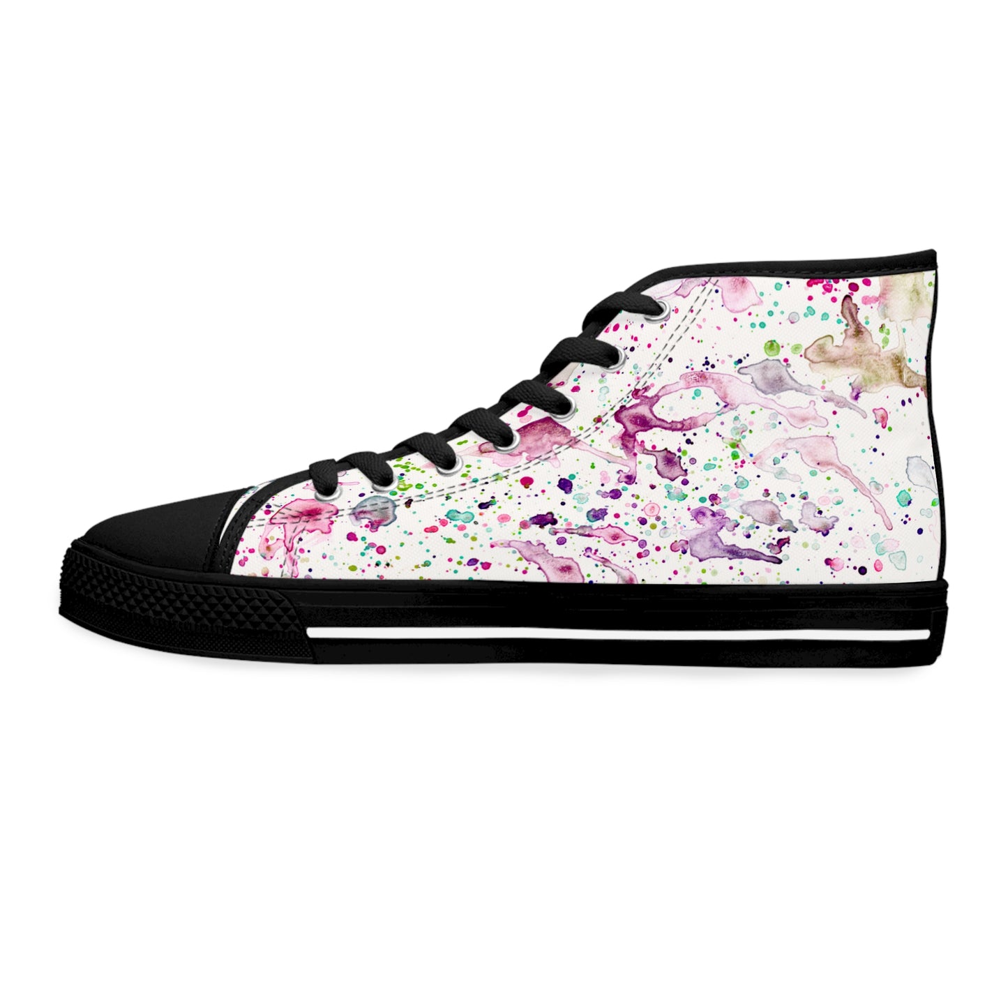 White Splashes Unisex Classic High Top Sneakers