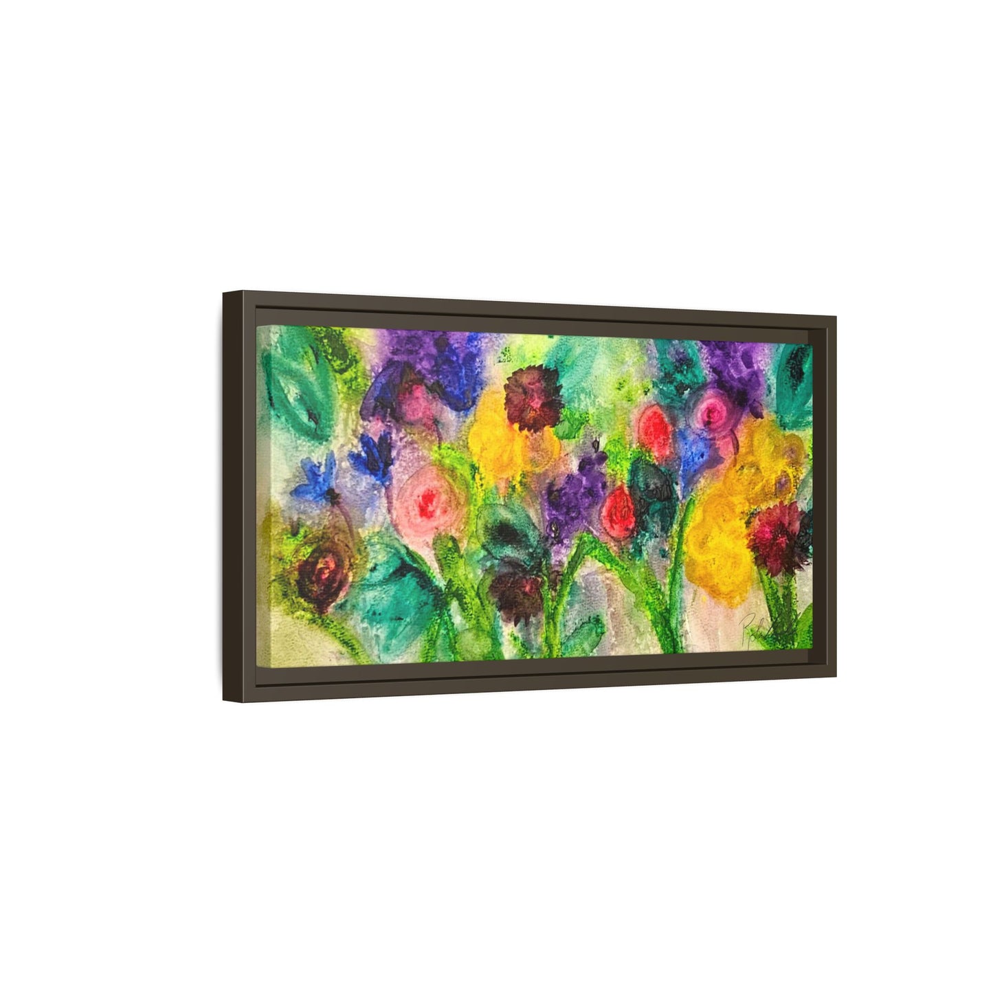 Abstract Flowers Framed Wall Art