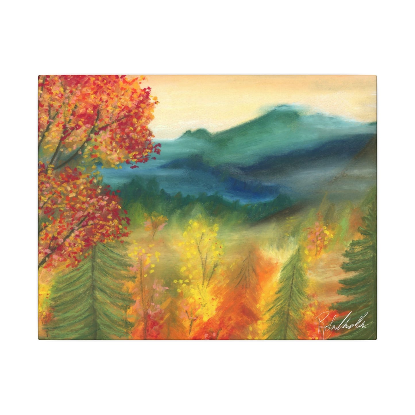 Fall Mountains Canvas Gallery Wrap