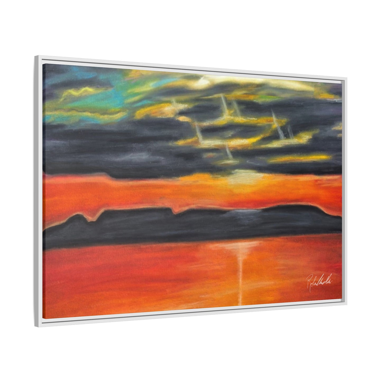 Sleeping Giant at Sunset Framed Wall Art
