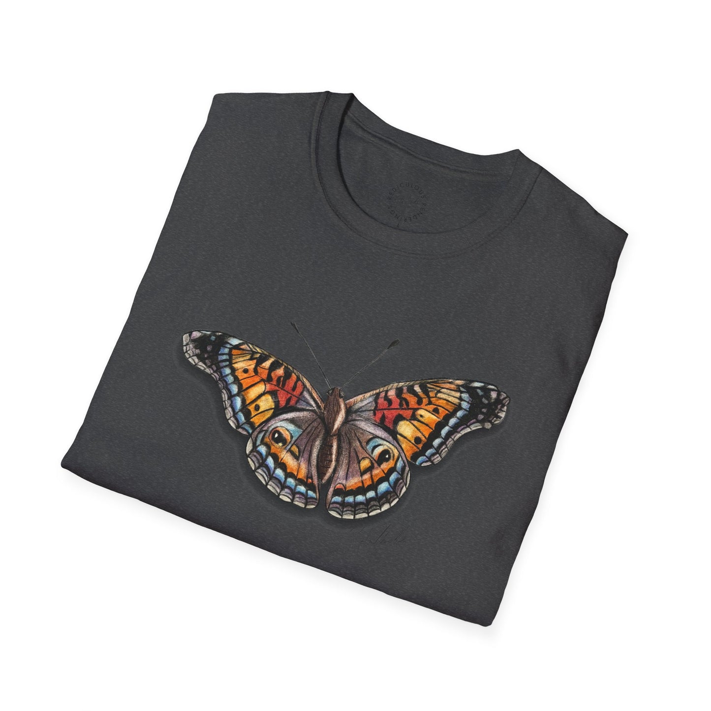Butterfly Unisex Softstyle Print T-Shirt