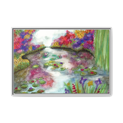Floral Summer Pond Framed Wall Art