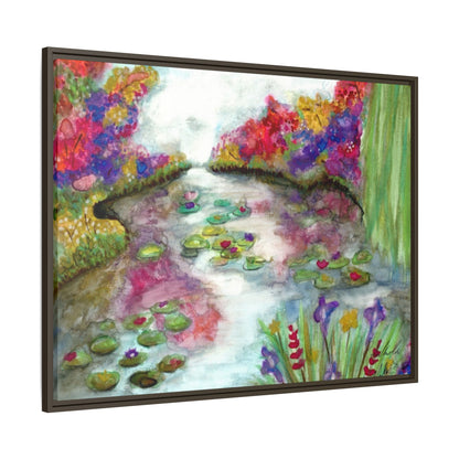 Floral Summer Pond Framed Wall Art
