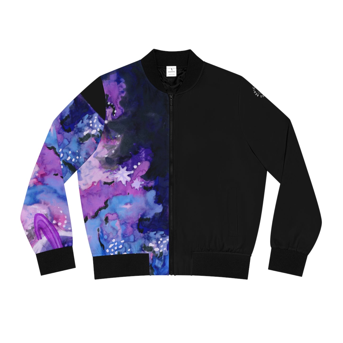 Purple Galaxy Women's Bomber Jacket (AOP)