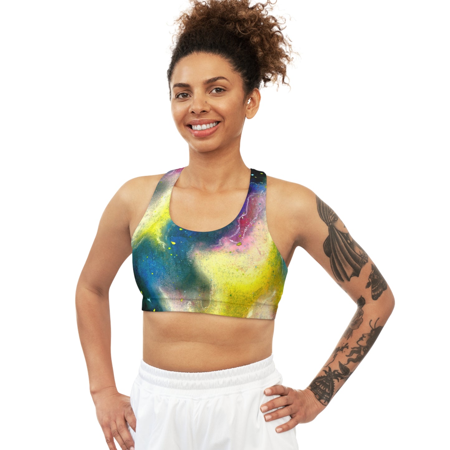 Sunrise Galaxy Seamless Sports Bra (AOP)