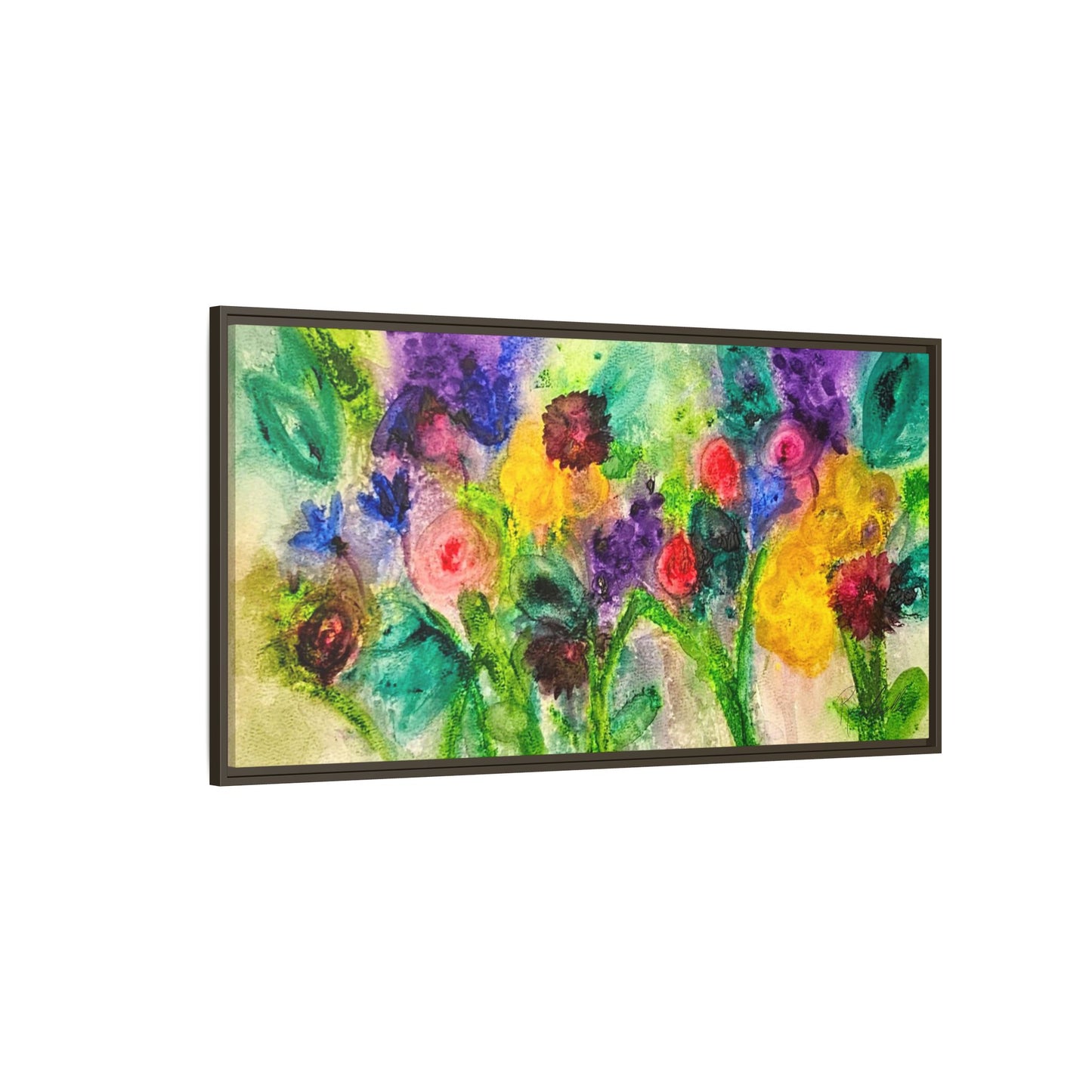 Abstract Flowers Framed Wall Art