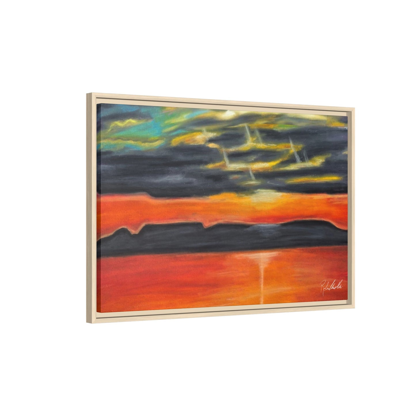 Sleeping Giant at Sunset Framed Wall Art