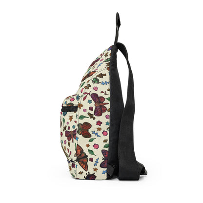 Butterfly Garden Sling Bag - Floral Nature Crossbody Bag
