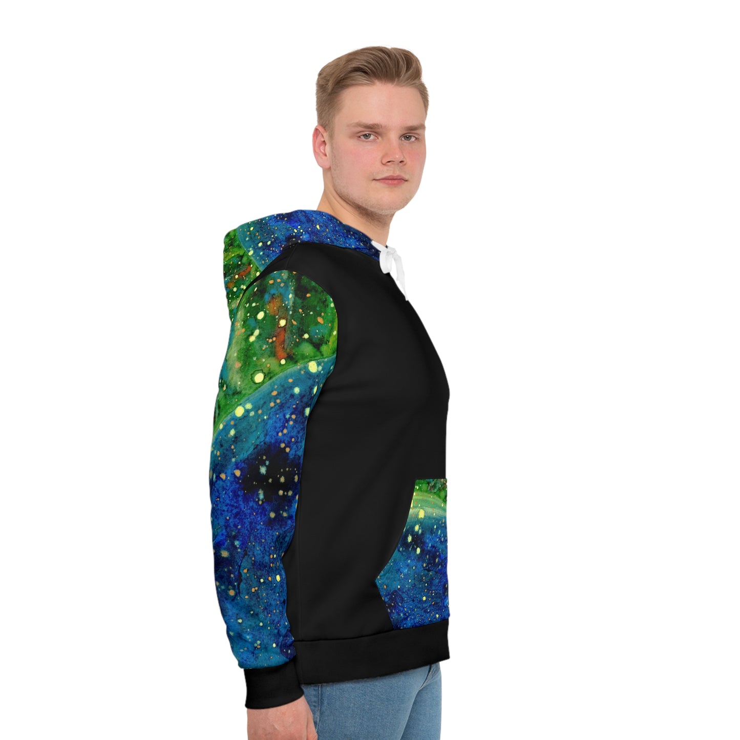 Blue Planet Galaxy Unisex Fashion Hoodie (AOP)