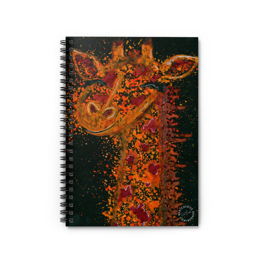 Giraffe- Ruled Line Notebook 118 Pages, Printed Cover