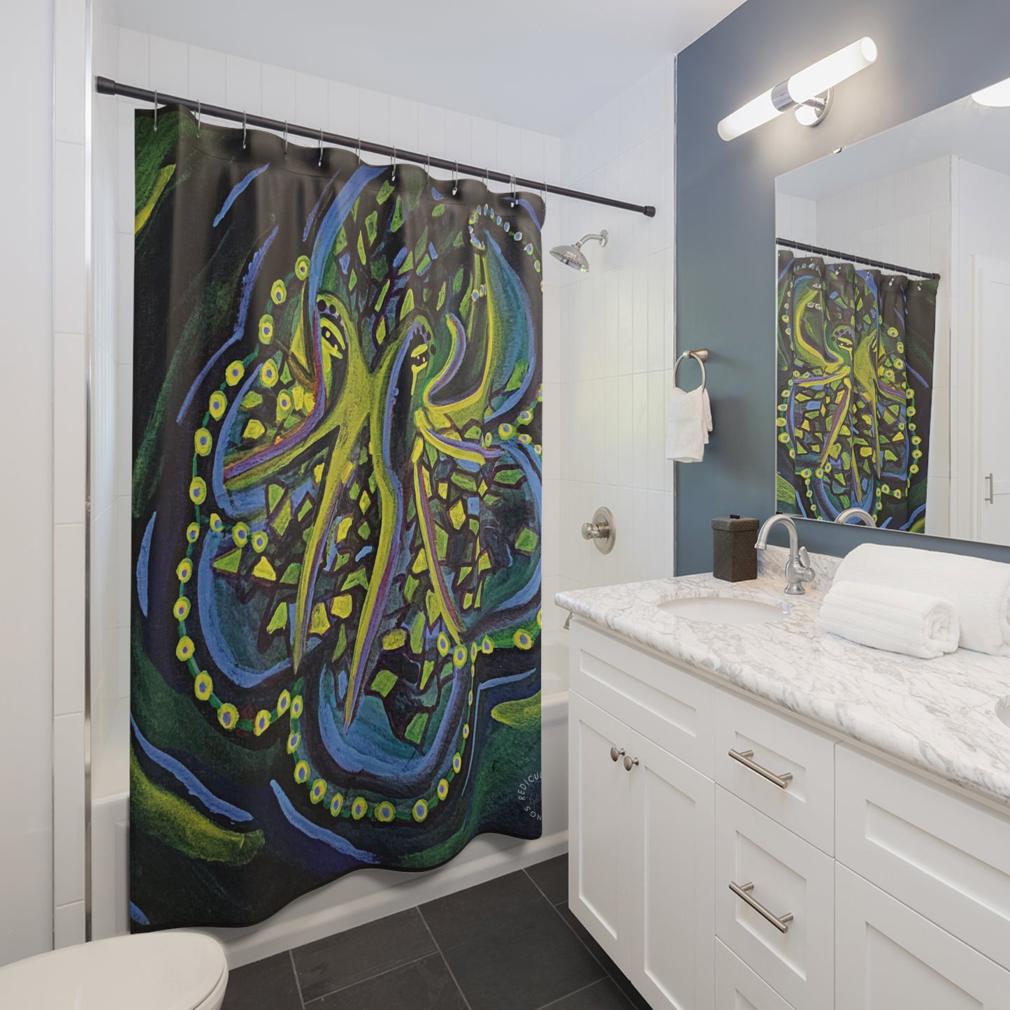 Octopus Shower Curtains