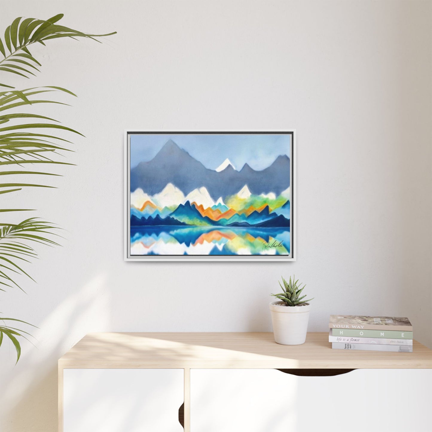 Blue and Gray Smokey Mountains Framed Wall Art
