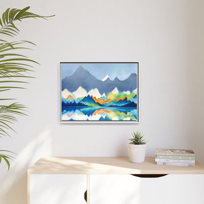 Blue and Gray Smokey Mountains Framed Wall Art