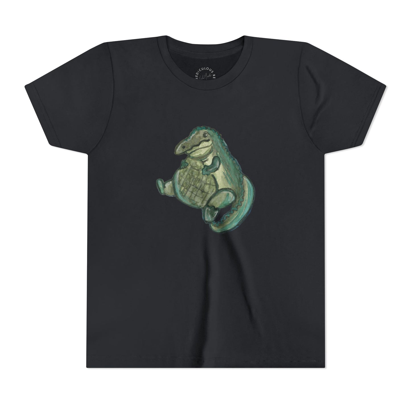 Kids T‑Shirt — Cute Chubby Alligator Graphic