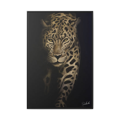 Leopard at Night Framed Wall Art