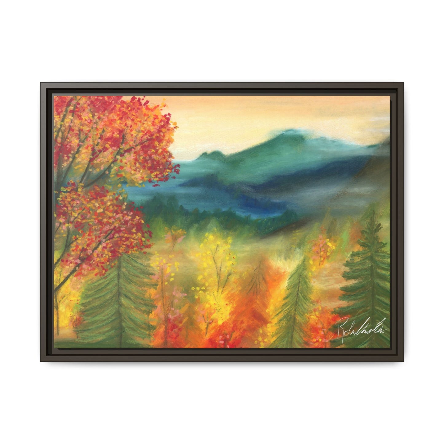 Fall Mountains Framed Wall Art