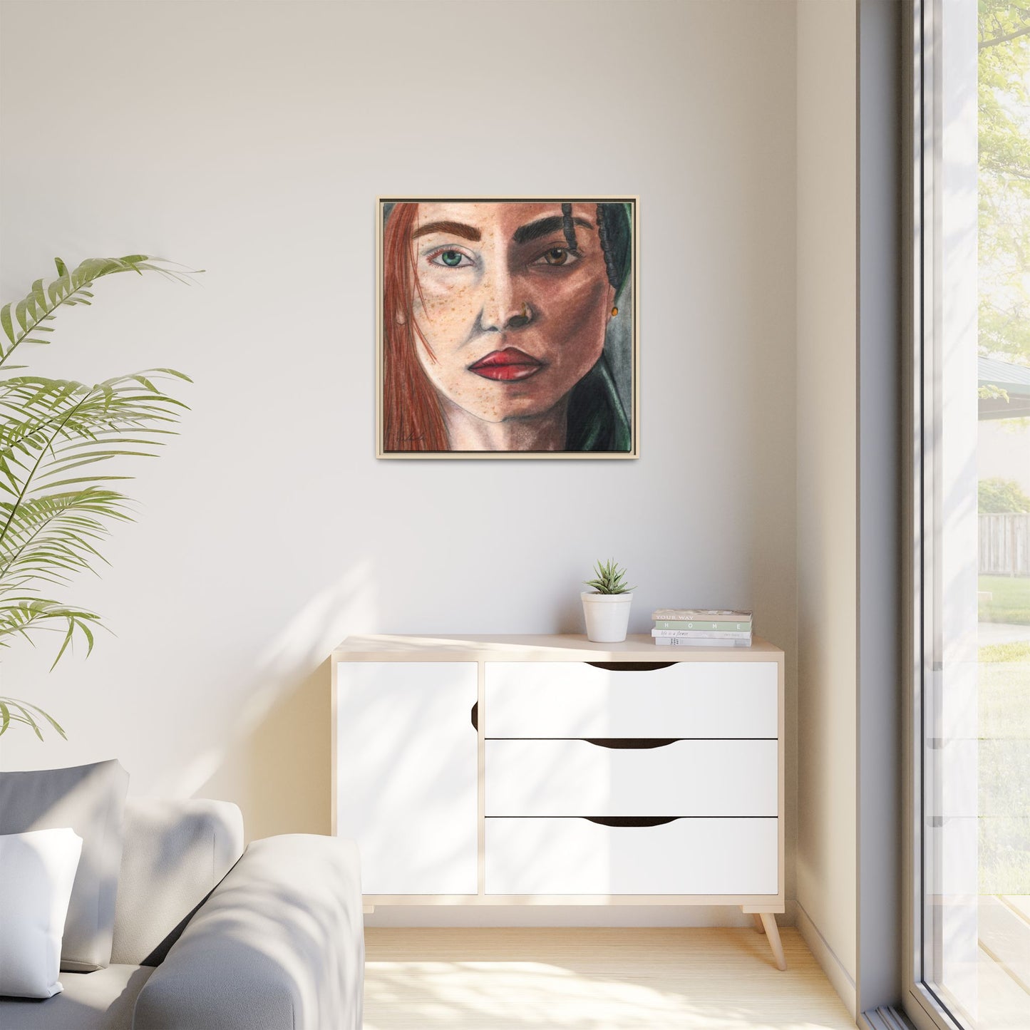 Beyond Race Woman Framed Wall Art