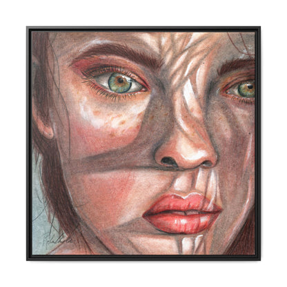 Woman In the Shadows Framed Wall Art