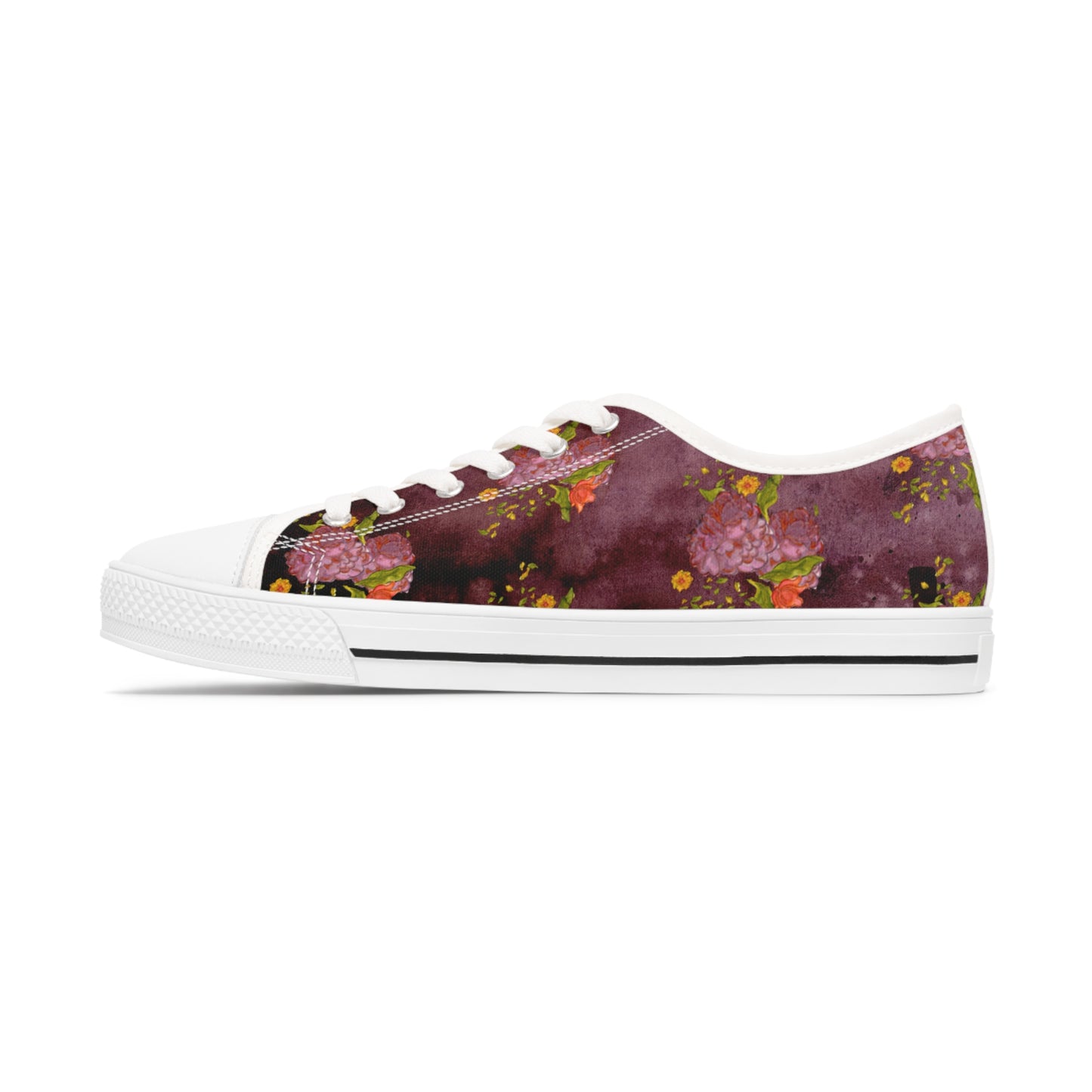 Vintage Flowers Unisex Classic Low Top Sneakers