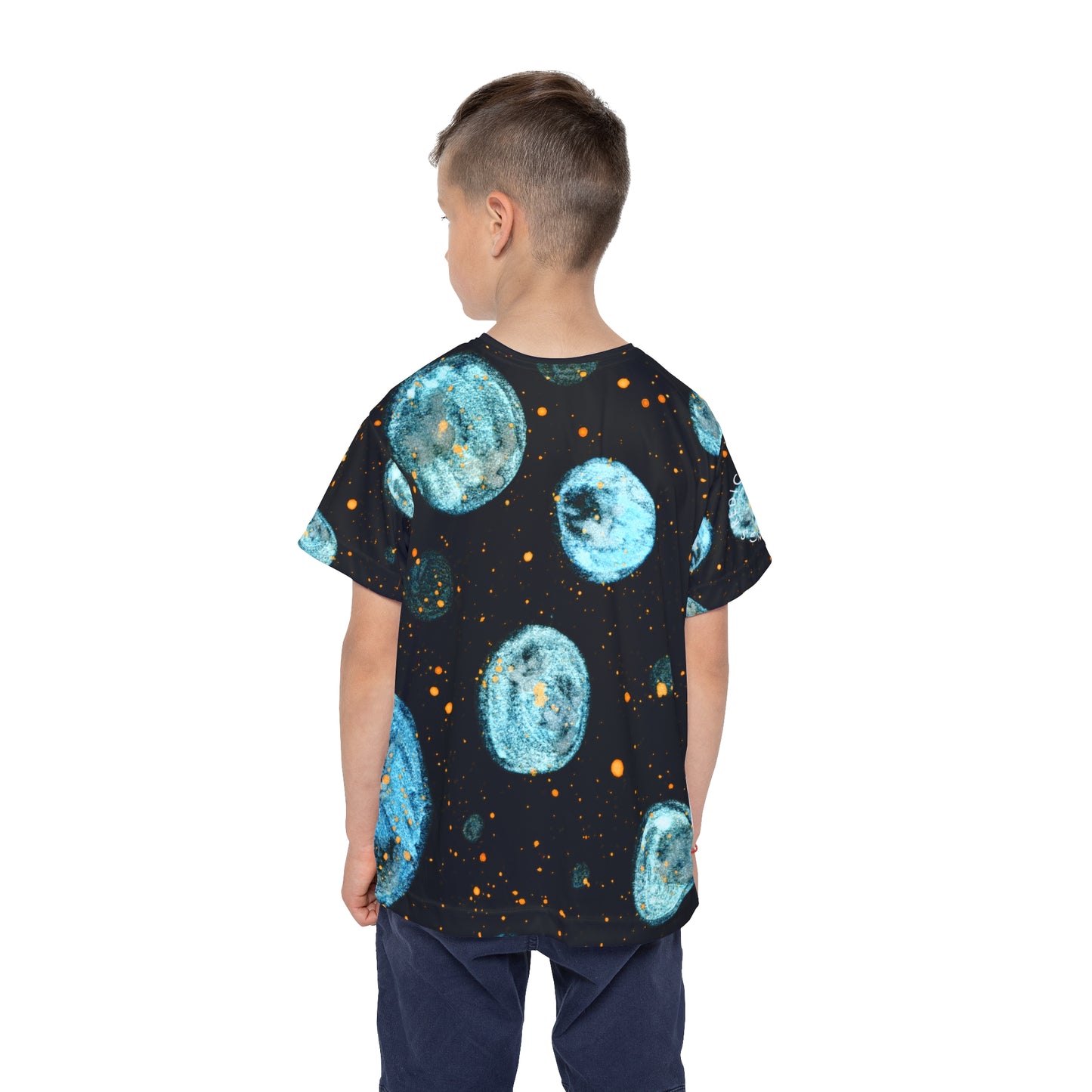 Little Blue Planets Galaxy Kids Sports Jersey (AOP)