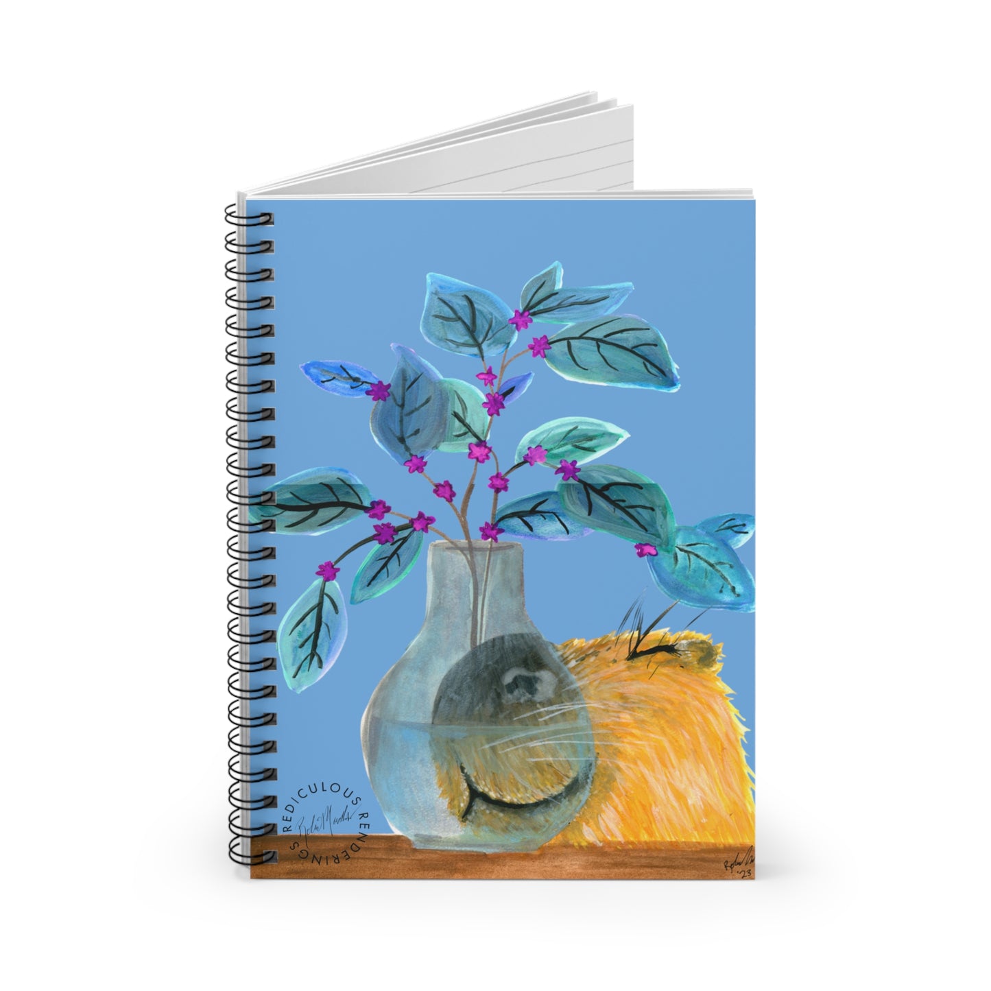 Capybura Ruled Line Notebook 118 Pages, Printed Cover