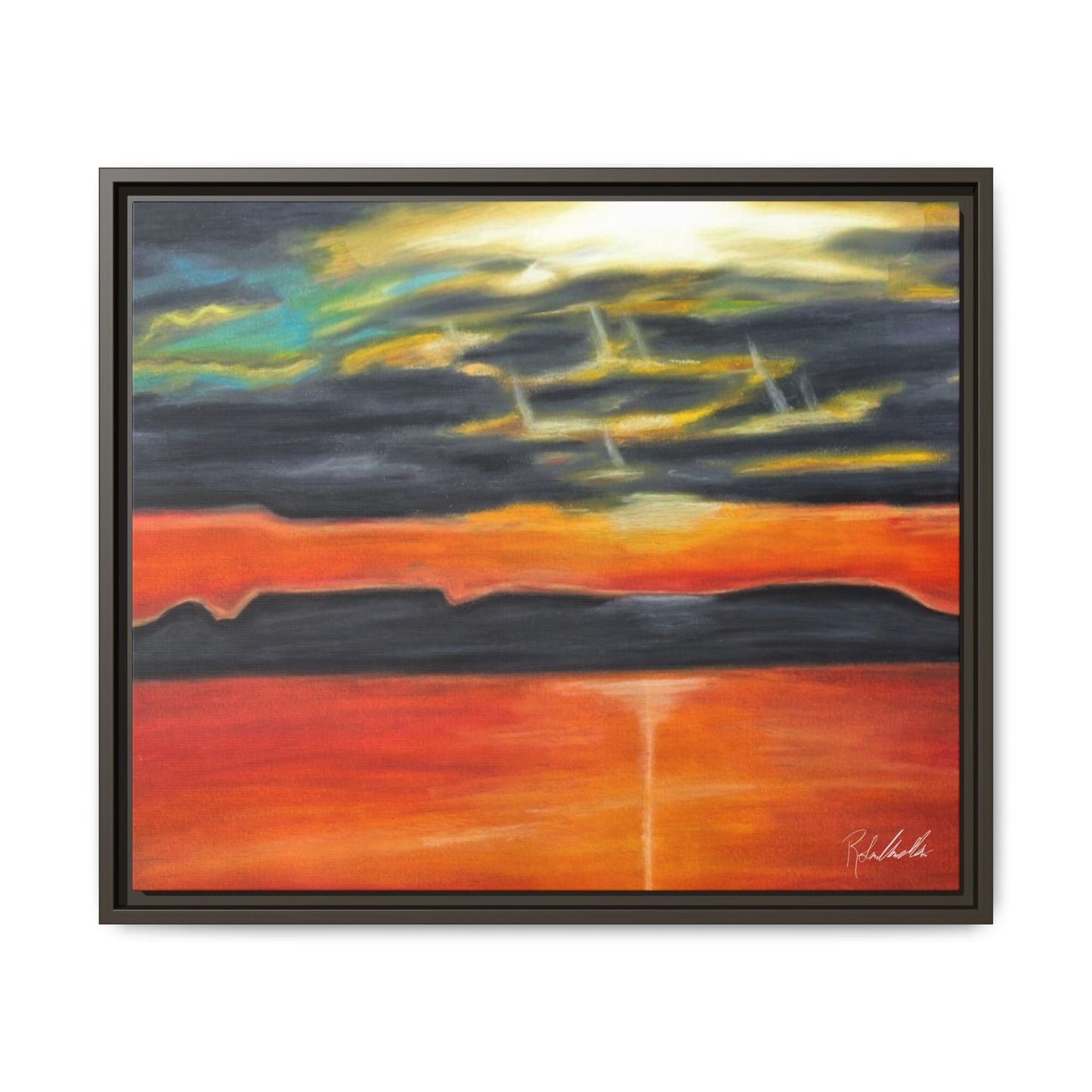 Sleeping Giant at Sunset Framed Wall Art
