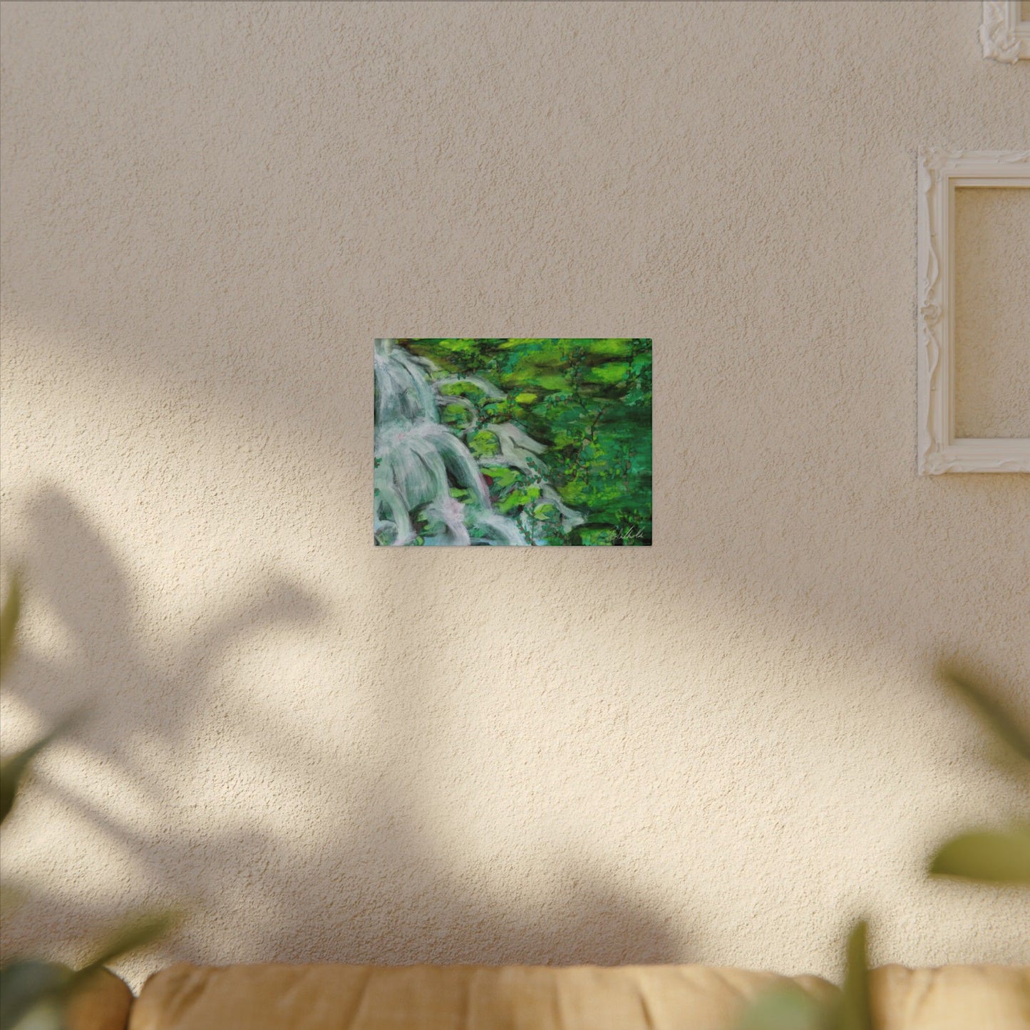 Mossy Waterfall Canvas Gallery Wrap