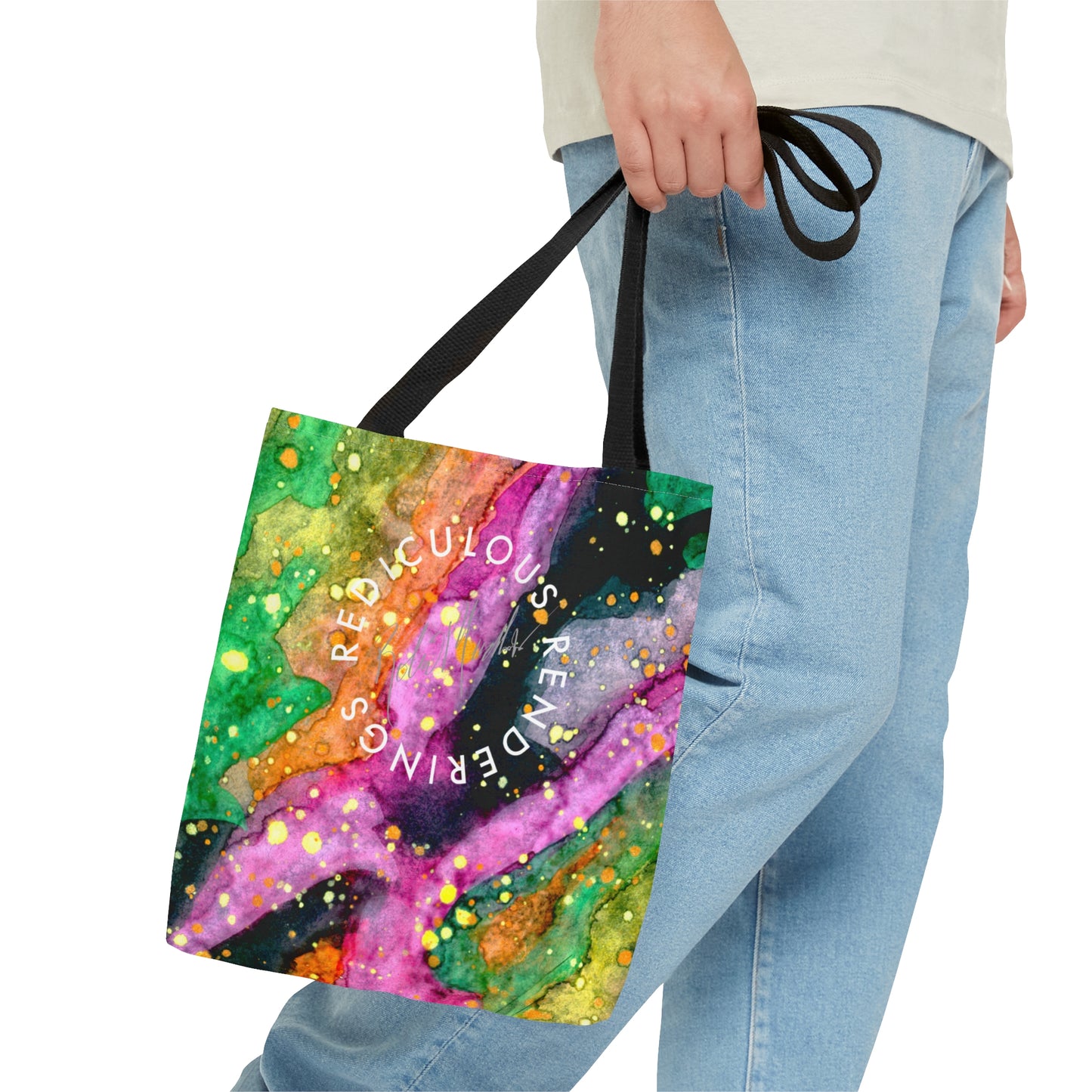 Neon Galaxy Tote