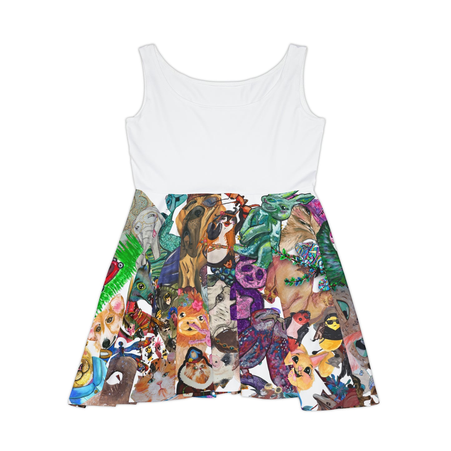 Animal Mashup Women's Skater Dress (AOP)