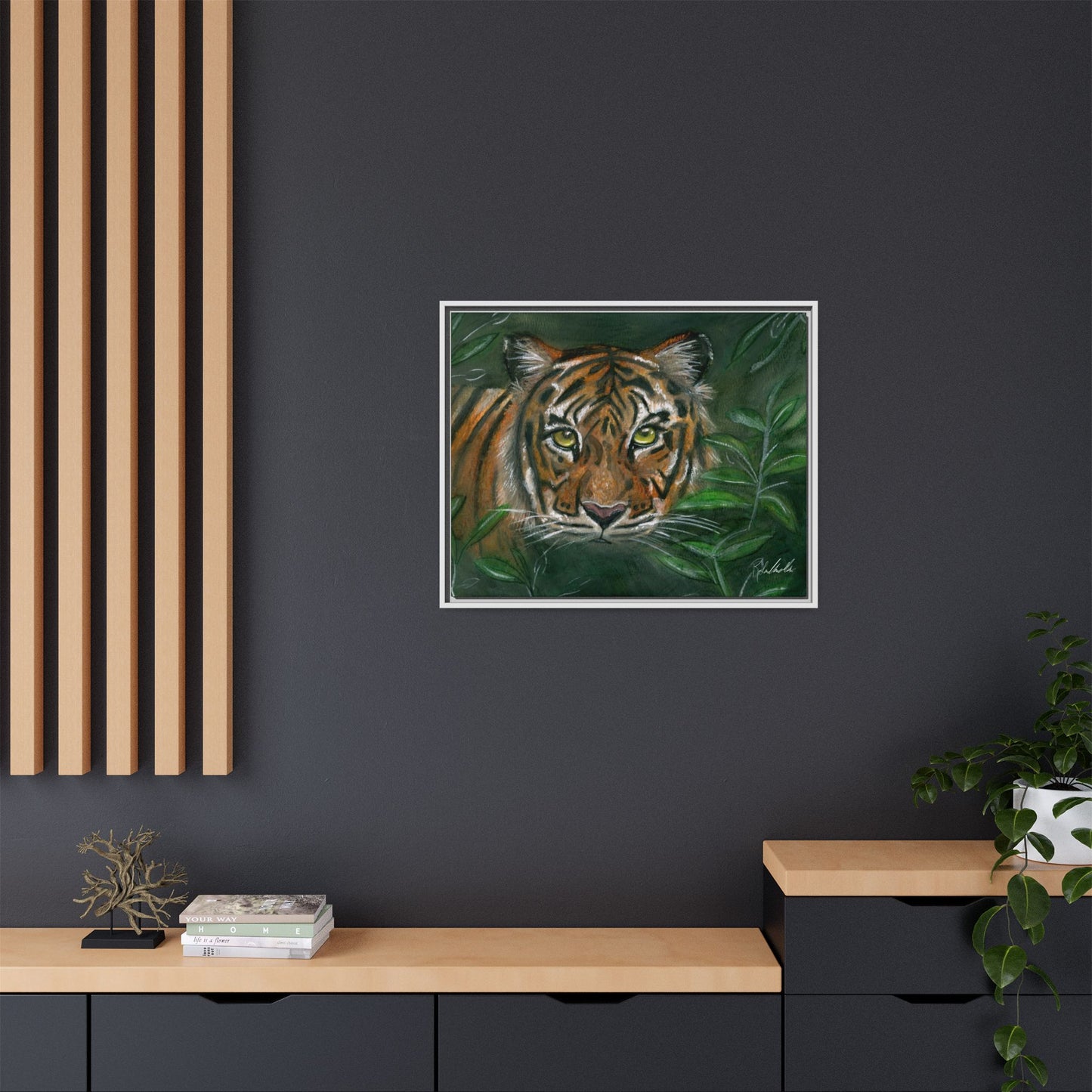 Jungle Tiger Framed Wall Art