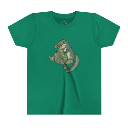Kids T‑Shirt — Cute Chubby Alligator Graphic