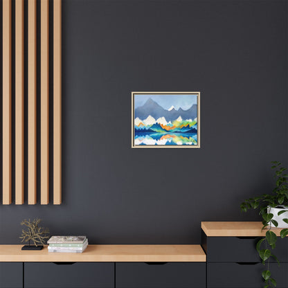Blue and Gray Smokey Mountains Framed Wall Art